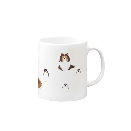 シェルティ×十姉妹 Mug