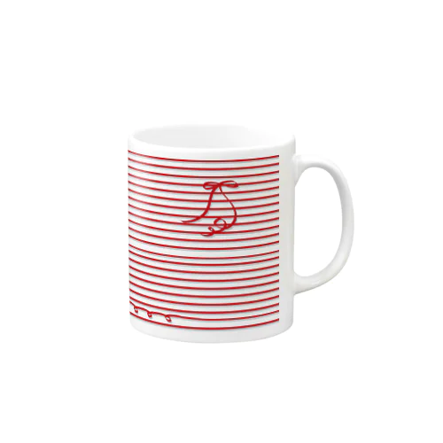 Red stripes Mug