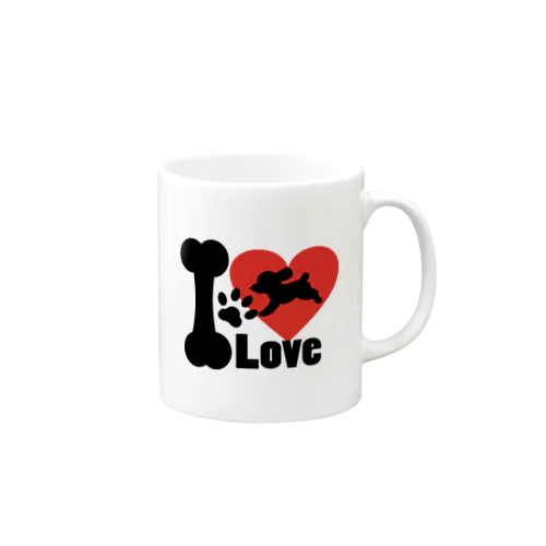 I loveプードルマグカップ Mug