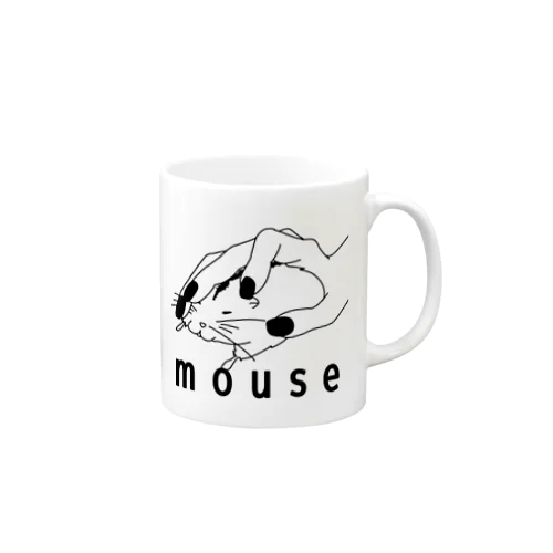 【シンプル】マウスなハムスター マグカップ