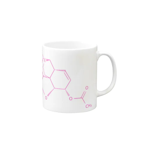 ヘロインの分子構造 Mug