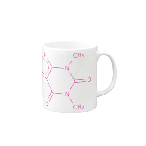 カフェインの分子構造 Mug