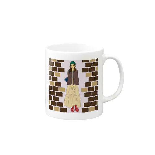 chocolate-brown brick Mug