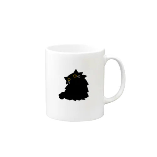 黒猫ケダマのマグカップ Mug