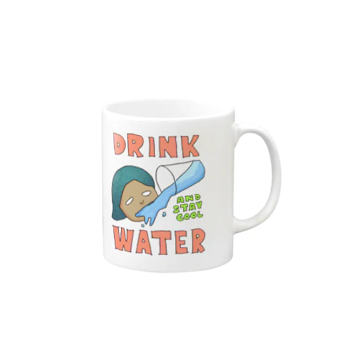 水飲んでクール Mug
