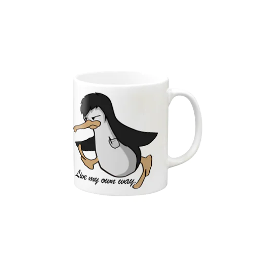 イケメンペン太 ペンギン PENGUIN 胸ポケットにボールペン Mug