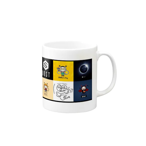 IOST 総柄風 マグカップ Mug