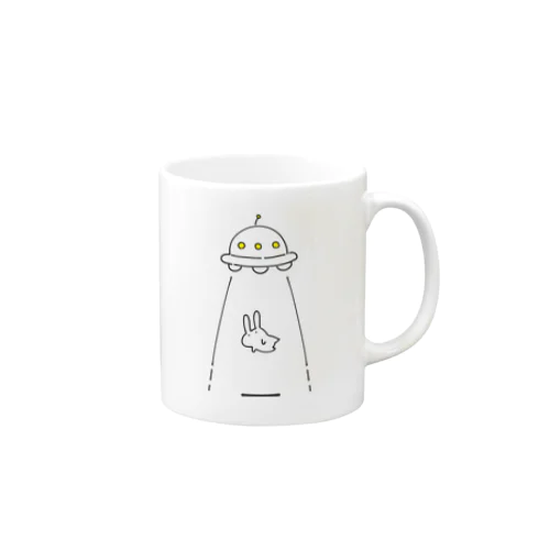 UFOにつれてかれるうさぎ Mug