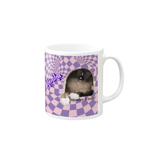お目目まん丸猫の雫 Mug