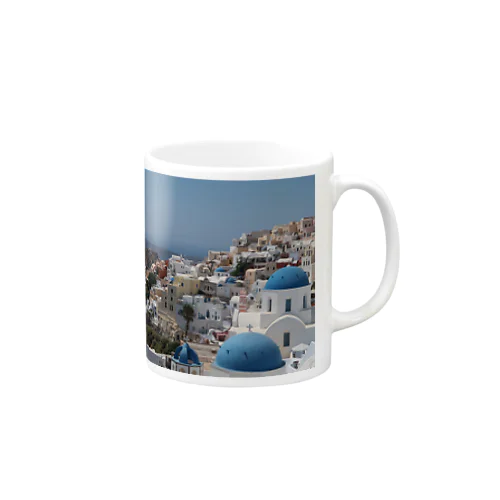 【世界一周旅】ギリシャ　サントリーニ島の景色 Mug