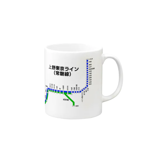 上野東京ライン (常磐線) 路線図 Mug