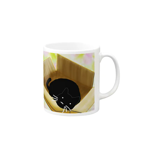 くろねこさんと段ボール Mug