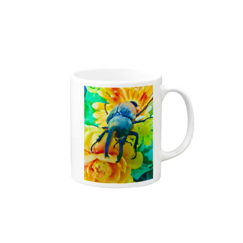 カブトムシ ☆グラントシロカブト☆   Tシャツ Mug