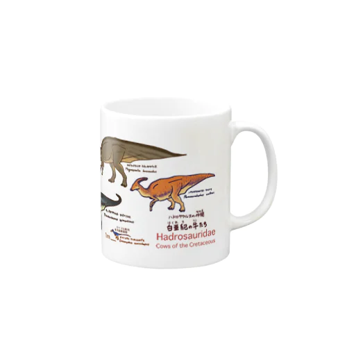 白亜紀の牛たち（ランベオサウルス亜科） Mug