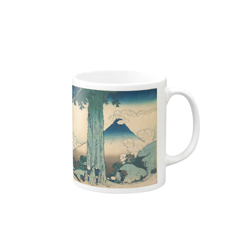 富獄三十六景・甲州三嶌越 Mug