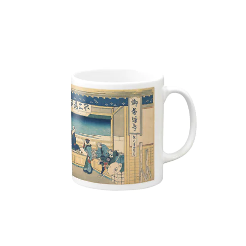 富獄三十六景・東海道吉田 Mug