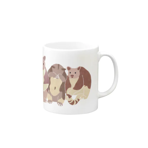 寄り添う　セスジキノボリカンガルー　達 Mug