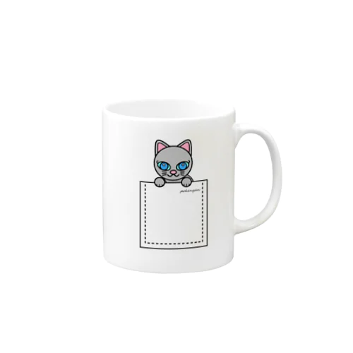 ねこ　pokenyan　ロシにゃん Mug