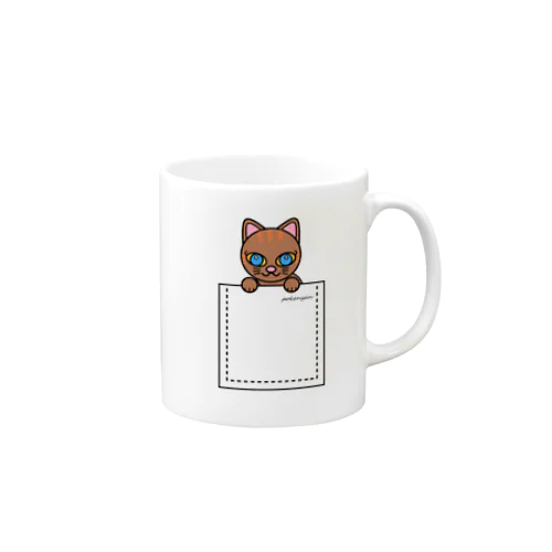 ねこ　pokenyan　ミケにゃん Mug