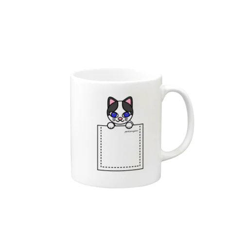 ねこ　pokenyan　ハチにゃん Mug