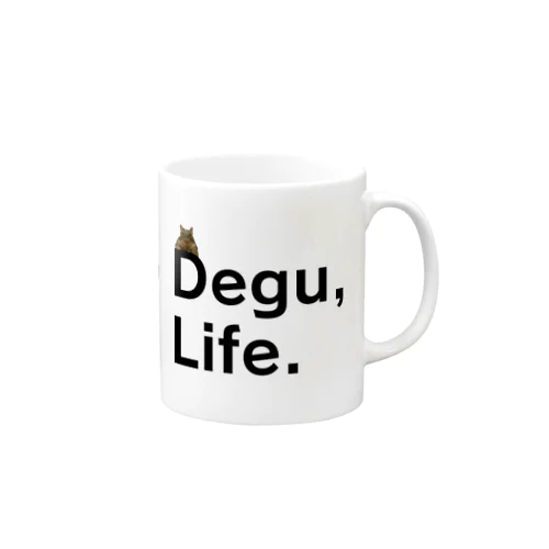 【初代】No Degu,No Life. マグカップ
