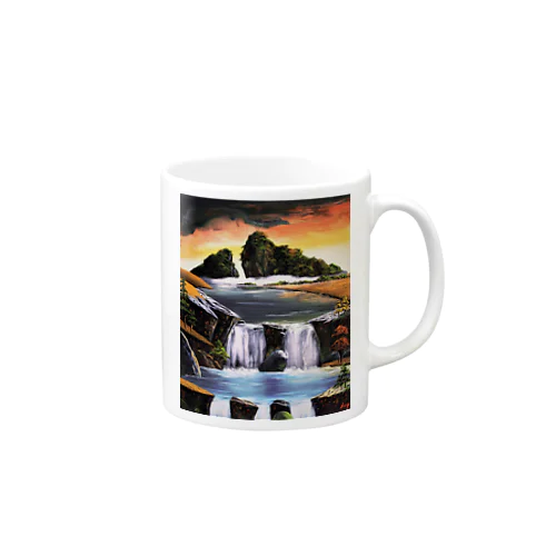 奇山の滝 マグカップ