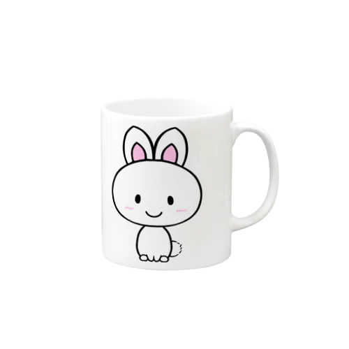 白い子うさぎ Mug