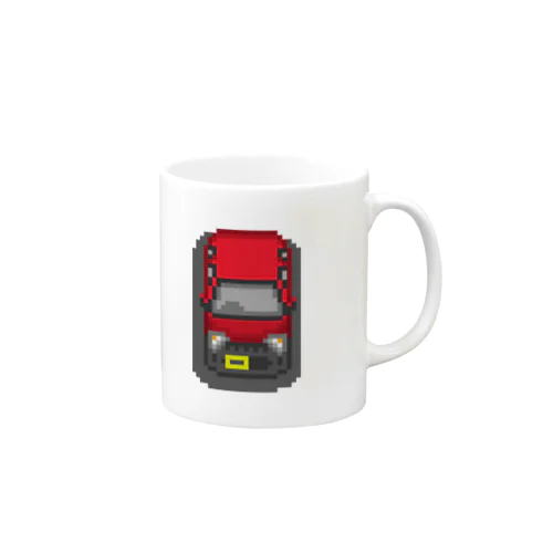 ドット絵車（レッド） Mug