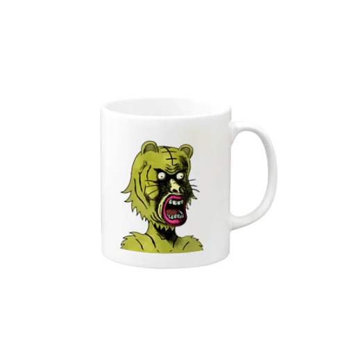 NFT風の虎 ~Tiger Face Is Scary~ Mug