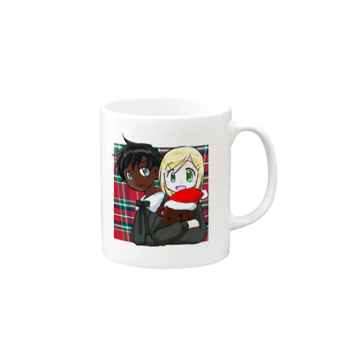 黒白クリスマス Mug