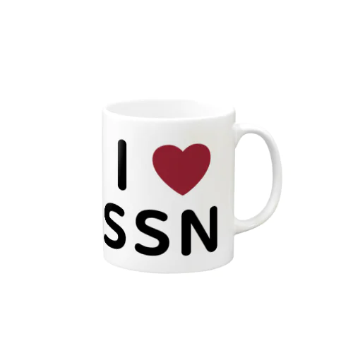 I ♡ SSN マグカップ