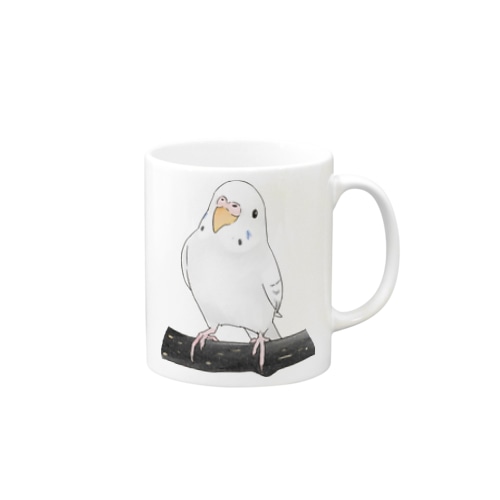 まったりセキセイインコちゃん【まめるりはことり】 Mug
