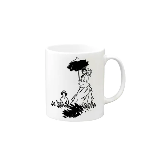 クロード・モネ「日傘をさす女」 Mug