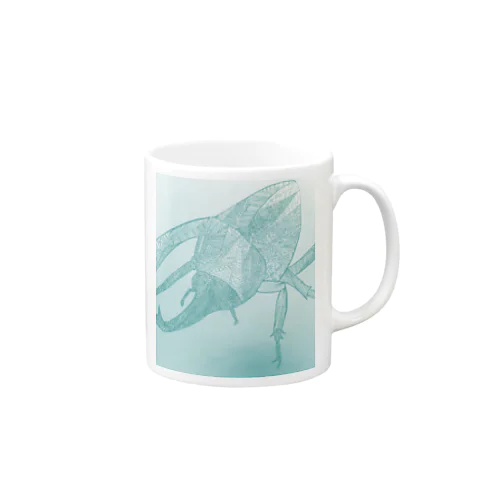 グラントシロカブトな模様　 Mug