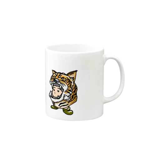 被り小人シリーズ（タイガー） Mug