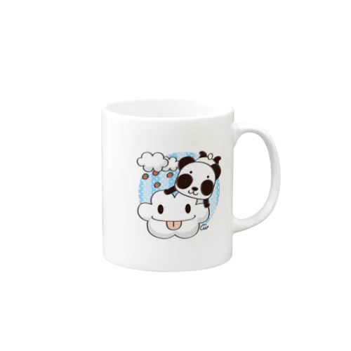 ワンポイント ズレちゃんとくもちゃん Mug