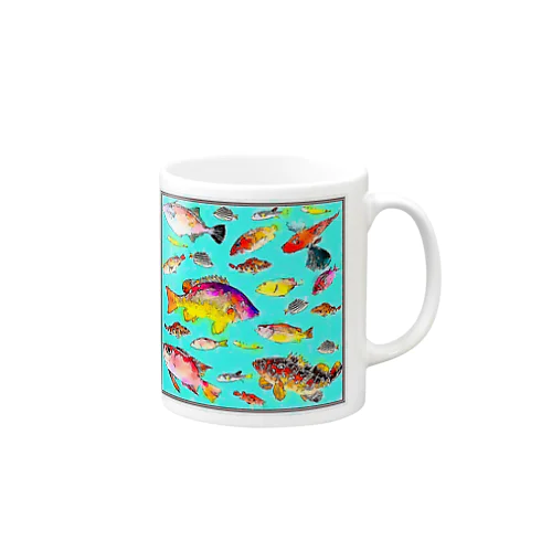 海部の魚 Mug