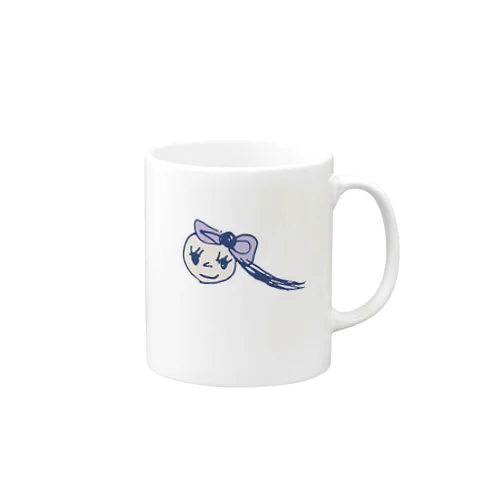 女の子　パープル Mug