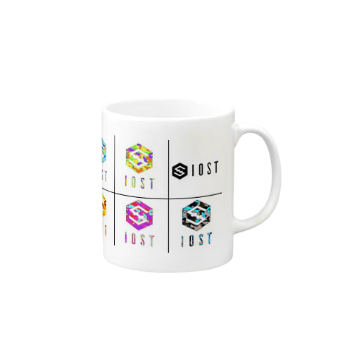 IOST【迷彩ロゴ】カラフルデザイン Mug