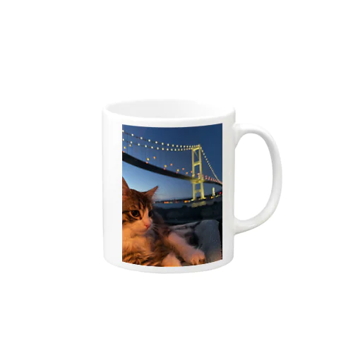 たびねこ蜜柑・白鳥大橋 Mug