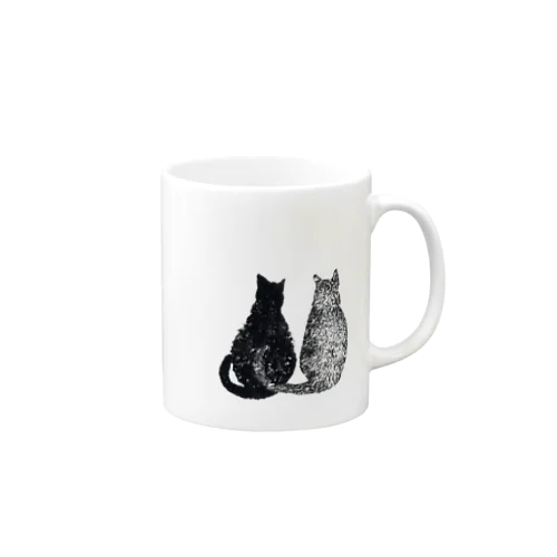 猫の尻尾に表れる 隠しきれない気持ち Mug