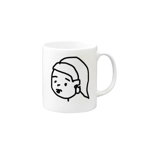 あの耳飾りの少女 Mug