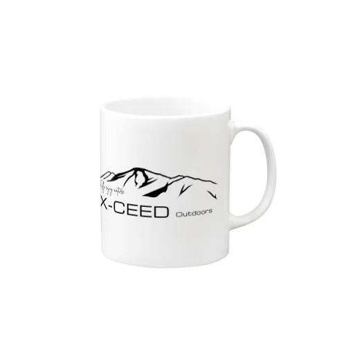 X-CEED Outdoors 黒ロゴ マグカップ