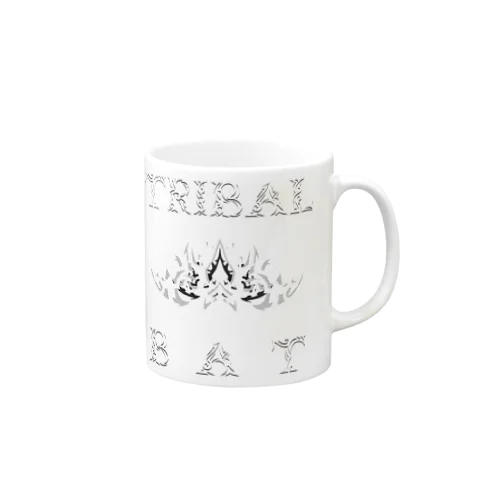 TRIBAL☆BAT LAYERED WHT Mug