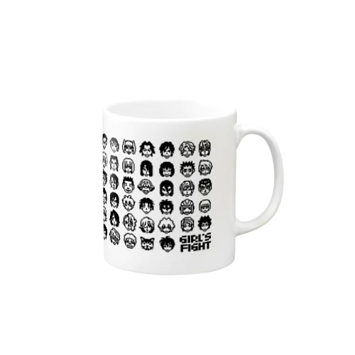 少女ファイトオールキャラドットマグカップ Mug