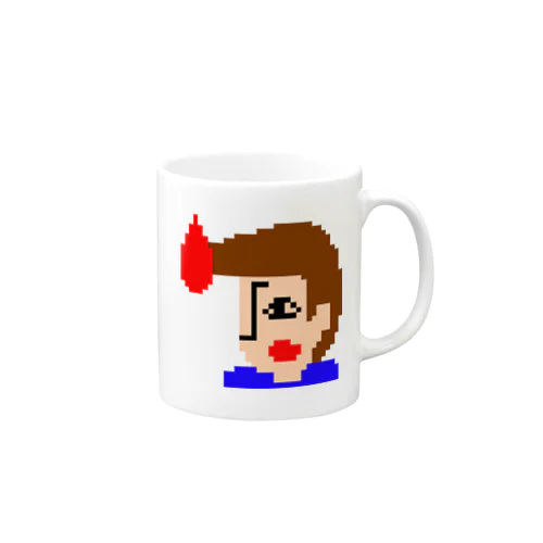 リーゼント燃えてるよ　ドット絵2 Mug