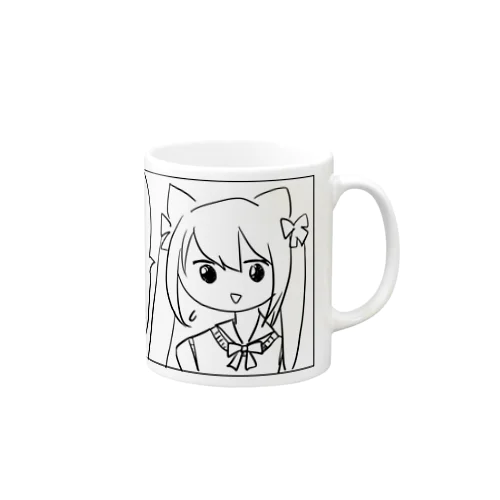 ちくちく言葉を発する猫耳少女 Mug