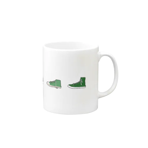 緑色のスニーカー Mug