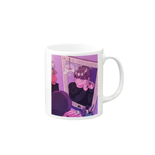 お気に入りのピアスつけて Mug