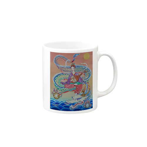 弁財天と虹龍 Mug